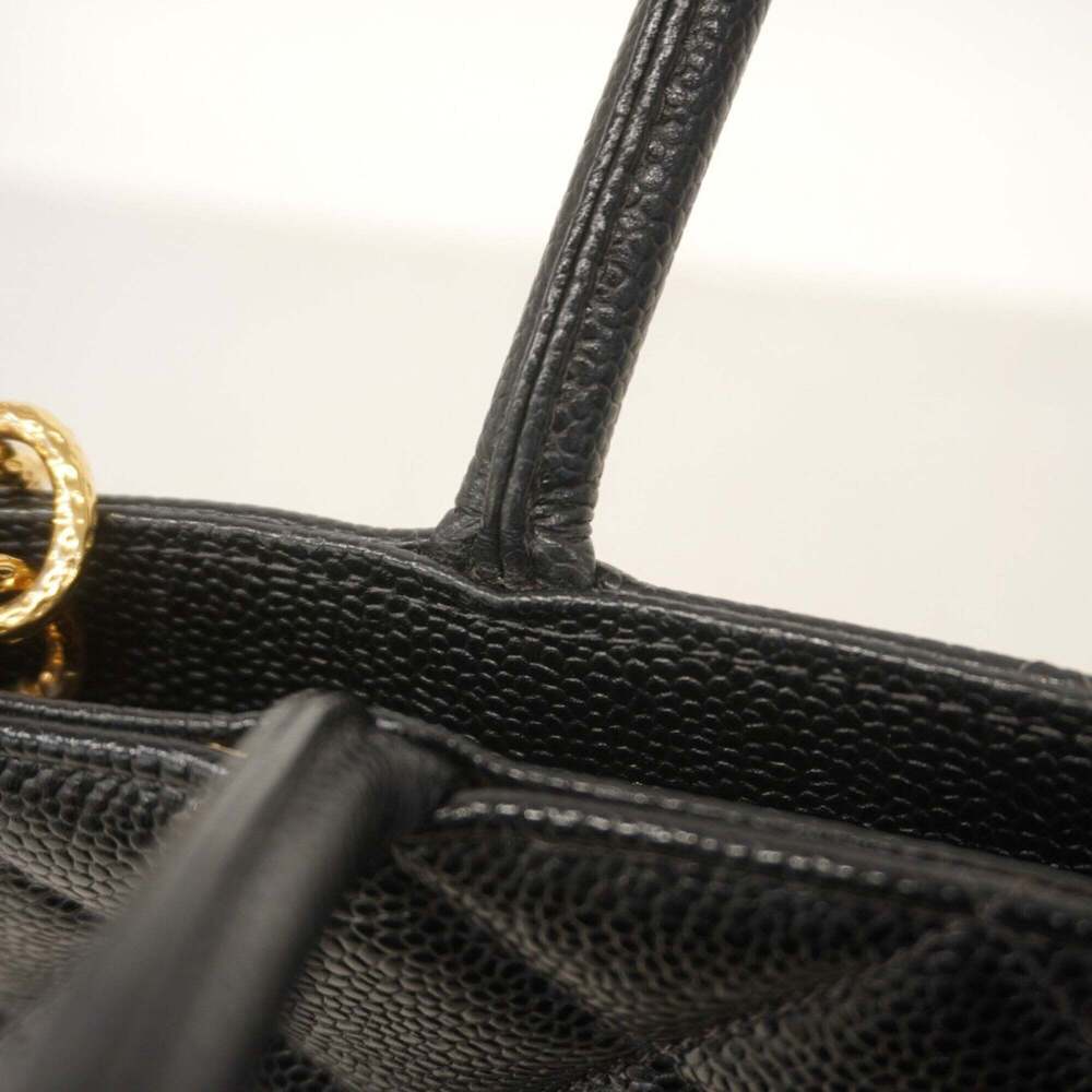 CHANEL Black Caviar Leather Reissue Tote Bag - Picture 9 of 11